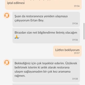 İftar Vaktinde Teslim Edilmeyen Sipariş Mağduriyeti