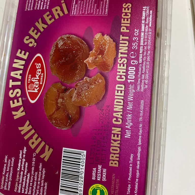 Kafkas Pasta Ve Şekerleme (Bursa Otogarı) Şikayetçiyim