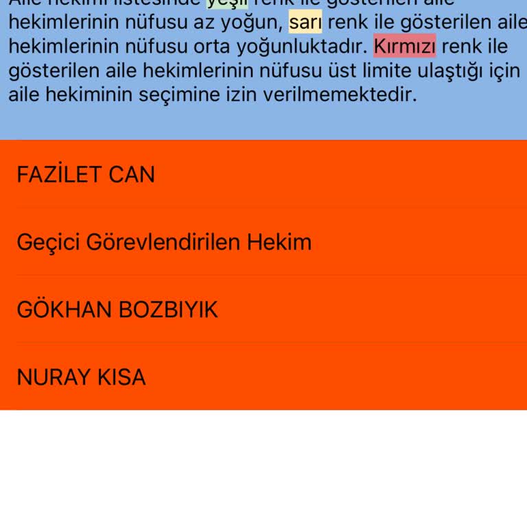 Aile Hekimi Değişiminde Kontenjan Sorunu