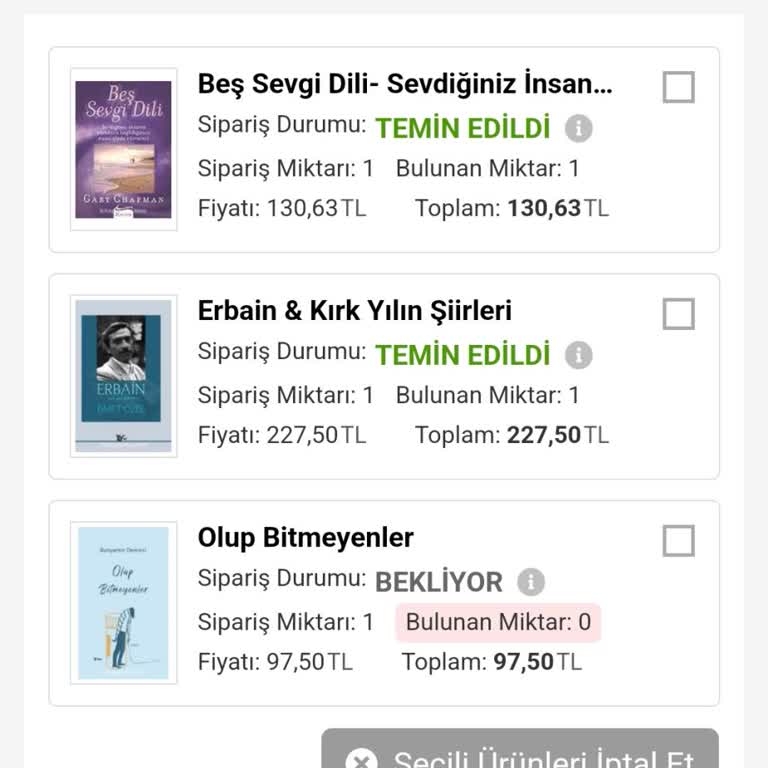 Stokta Olmayan Kitaplar Ve Yanıltıcı Stok Bilgisi