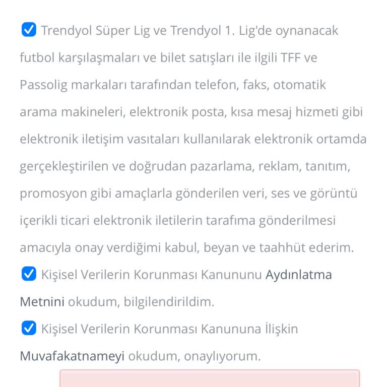 Passolig Kart Başvurusunda Tekrarlayan Telefon Numarası Hatası