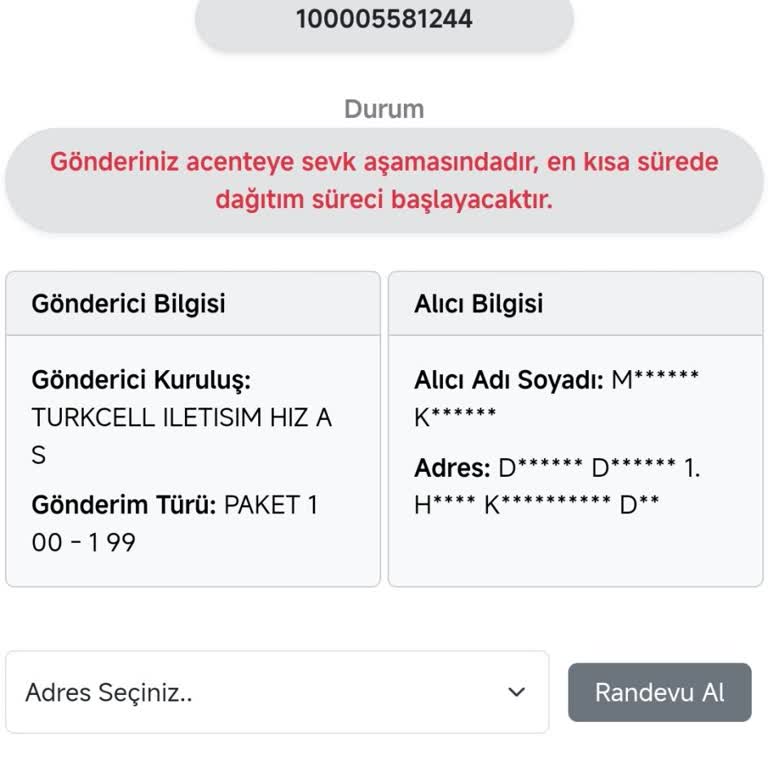 Kargo Teslimatında Büyük Gecikme Ve İletişim Sorunları