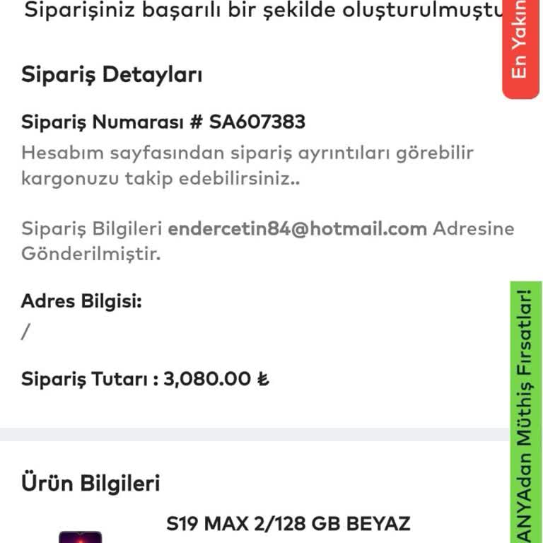 Reeder'dan İptal Edilemeyen Sipariş Sorunu Ve İade Bekleyişi!