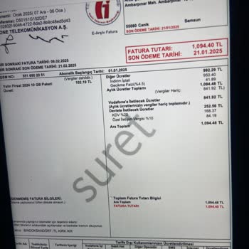 Vodafone'un Haksız Fatura Ve Taahhüt İptali Sorunu
