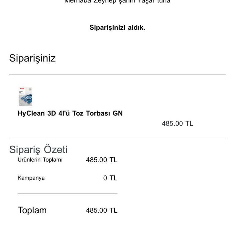 Miele'den Ücret İadesi Ve Ürün Teslimatında Sorunlar