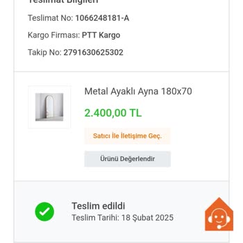 Yanlış Renk Boy Aynası Ve İade Sorunu