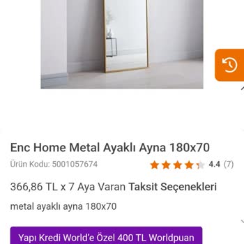 Yanlış Renk Boy Aynası Ve İade Sorunu