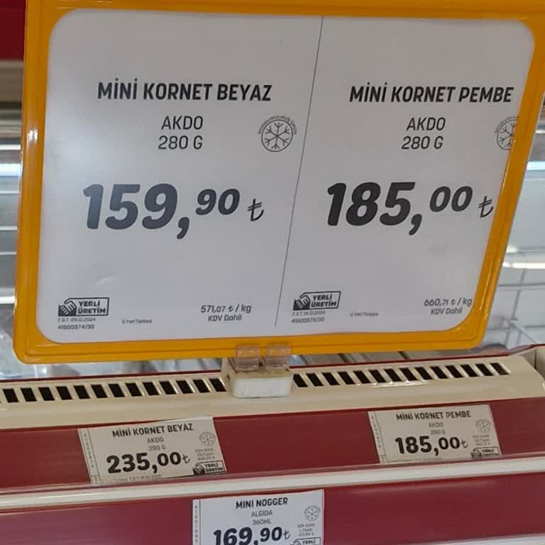Bozuk Dondurma Ve Yanıltıcı Fiyat Tarifesi