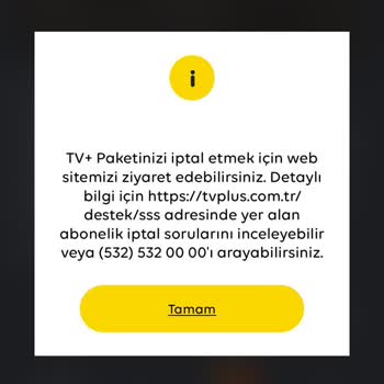 TV+ Müşteri Hizmetlerine Ulaşamama Sorunu