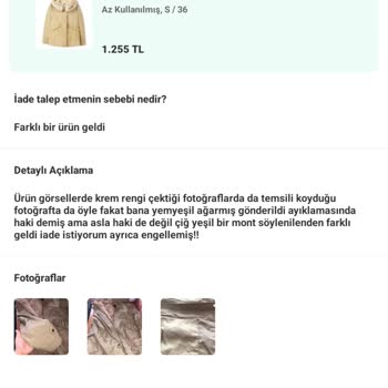 Dolap Yanıltıcı İade Talebi: Renk Konusunda Haksız İddialar