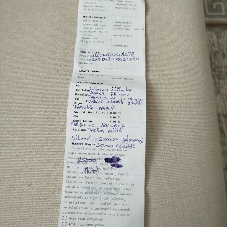 Daikin Kombi'nin Sürekli Arızalanan Süzgeç Sorunu