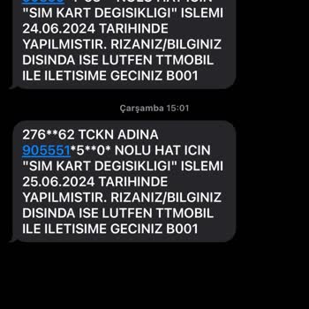 Kimliği Belirsiz Kişilerce Sim Kartım Çalındı
