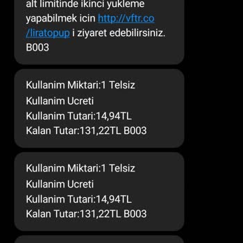 Vodafone'da Gizemli Bakiye Eksikliği Ve Yanıltıcı Kesintiler
