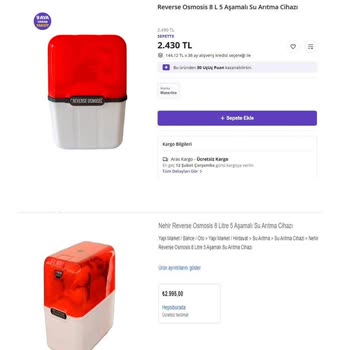 Yüksek Fiyatlı Su Arıtma Cihazı Ve İade Sorunu