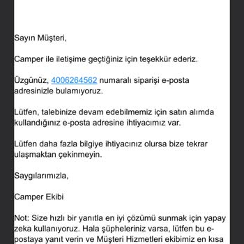 Camper Ayakkabıda Hayal Kırıklığı Ve Müşteri Hizmetleri Sorunu