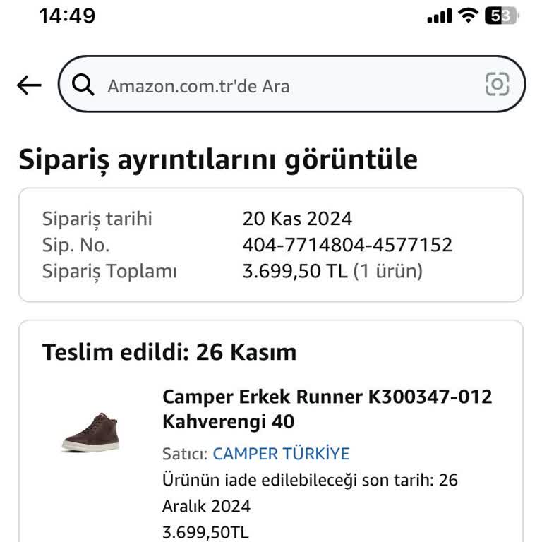 Amazon Ve Camper Arasında Kalan Müşteri: Garanti Sorunu