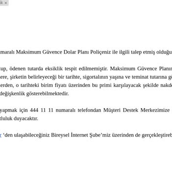 25 Yıllık Birikimim Nereye Kayboldu? Sigorta Şirketinin Yanlış Hesapları Ve Eksik Ödemeleri