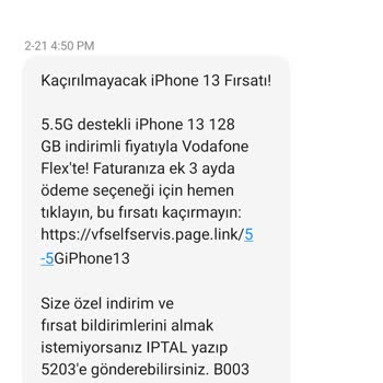 Bitmeyen Vodafone Mesajları: İptal Edilemiyor!