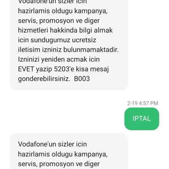 Bitmeyen Vodafone Mesajları: İptal Edilemiyor!