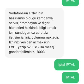 Bitmeyen Vodafone Mesajları: İptal Edilemiyor!