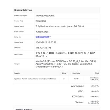 Bissell Halı Yıkama Makinesi Parça Kalitesi Sorunu
