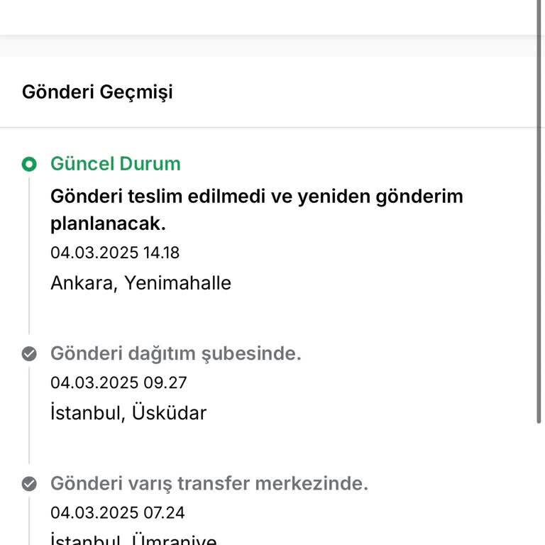 Beylerbeyi Aras Kargo Şubesi Teslimat Sorunları Ve İletişimsizlik