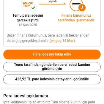 Temu Uygulamasında İade Sorunu Ve İletişim Eksikliği