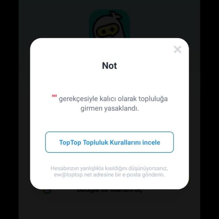Haksız Hesap Kapatma Ve Yanlış Anlaşılma