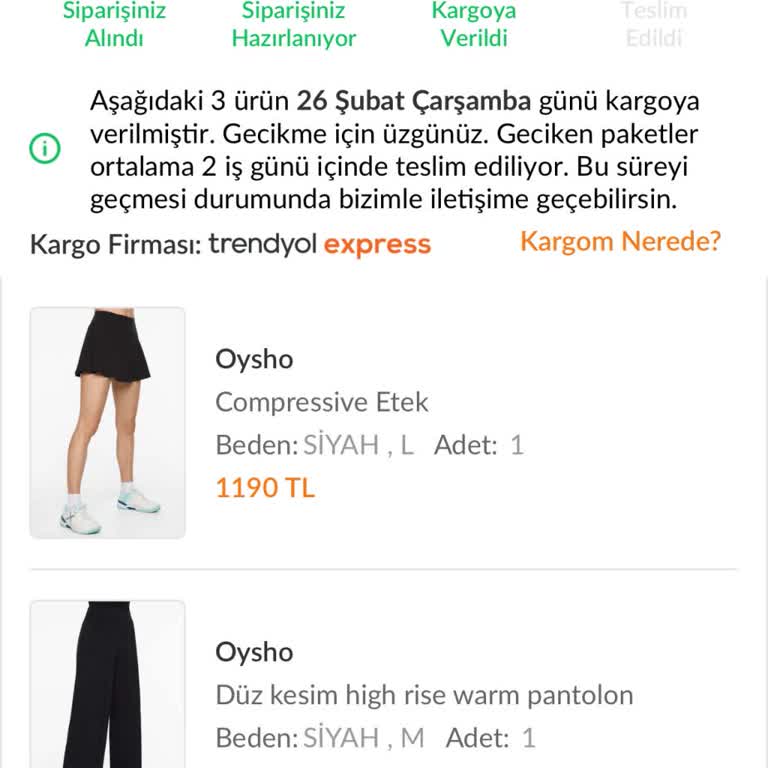 Trendyol Siparişimi Getirmiyor Ve İade Yapmıyor
