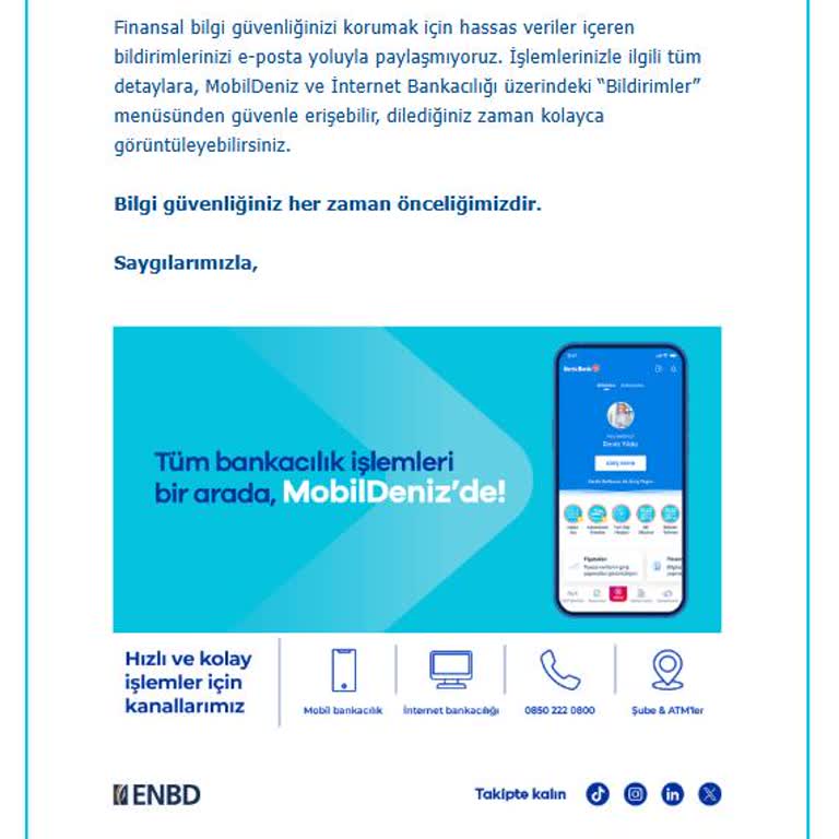 Denizbank İle İletişim Ve Erişim Sorunları