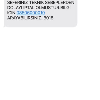 Teknik Arıza Mağduriyeti Ve İptal Edilen Seferler