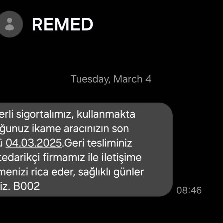 Zurich Sigorta İkame Araç Süresi Ve Tedarikçi Mağduriyeti