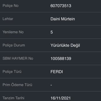 Kapanmış Kredi İçin Zorunlu Sigorta İadesi Talebi