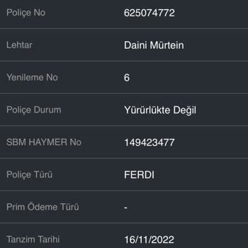 Kapanmış Kredi İçin Zorunlu Sigorta İadesi Talebi