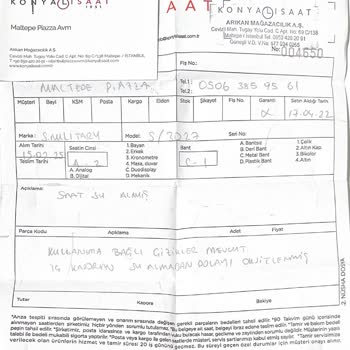 Saatin Su Geçirmezlik Garantisi Ve Kötü Müşteri Hizmetleri