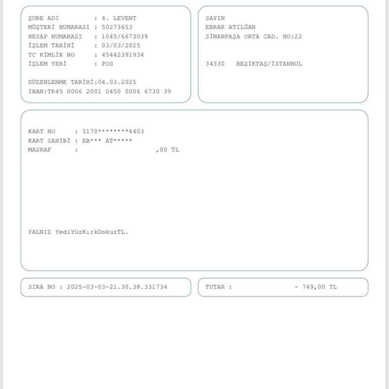 Bilgim Dışı Çekim: İade Ve İptal Talebi