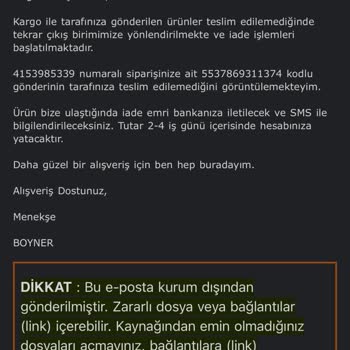 Yanlış Şehre Giden Kargo Ve Boyner'in İade Sorunu