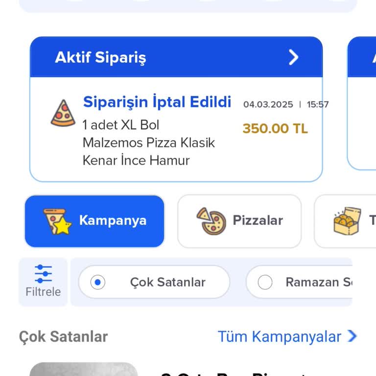 İptal Edilen Siparişler Ve İlgisiz Hizmet