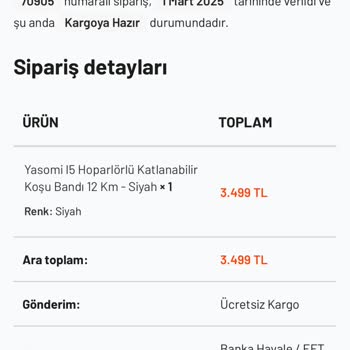 Saraç Store Ücret İadesi