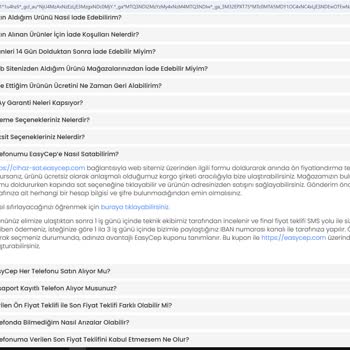 EasyCep'ten Alınan Telefon İçin Ödeme Yapılmıyor