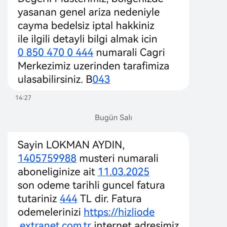 Geçiş Sorunu Ve Fatura Mağduriyeti