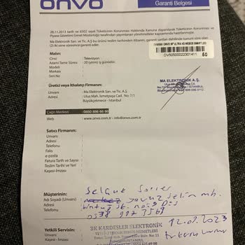 Tekrar Eden TV Arızası Ve Garanti Sorunu