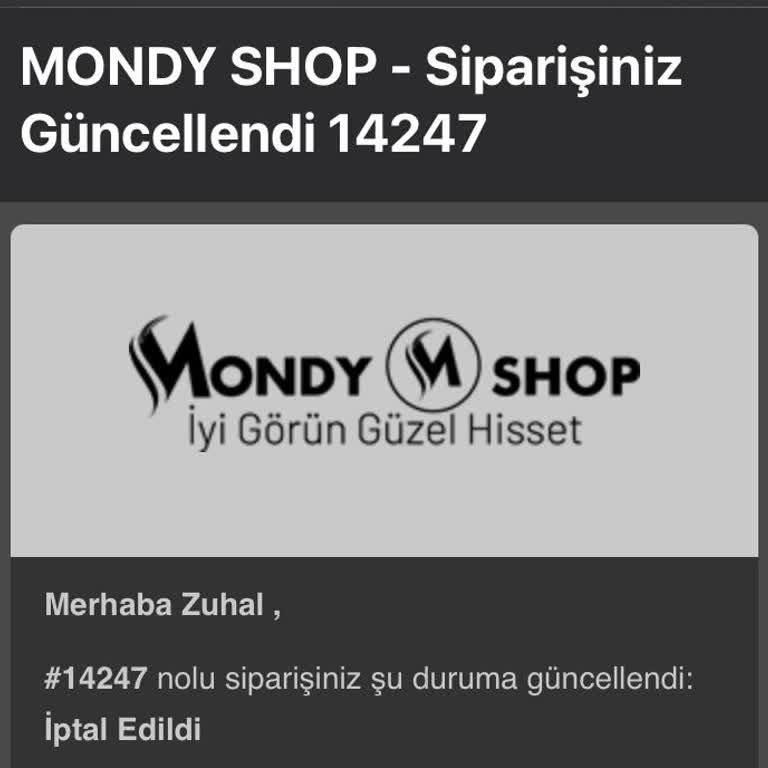 Mondy Shop'ta Sipariş Ve İade Sorunları