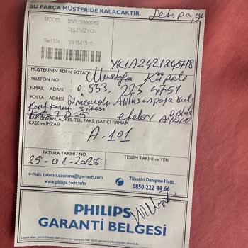 Hasarlı Televizyon Ve Çözüm Bulamayan A101