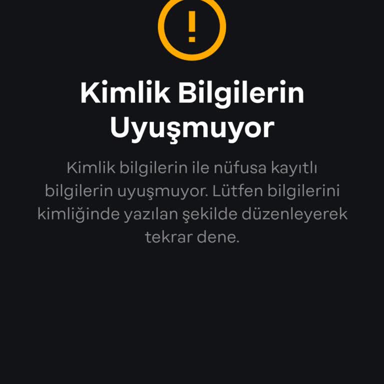 Papara Kimlik Doğrulama Sorunu: Bilgiler Uyuşmuyor