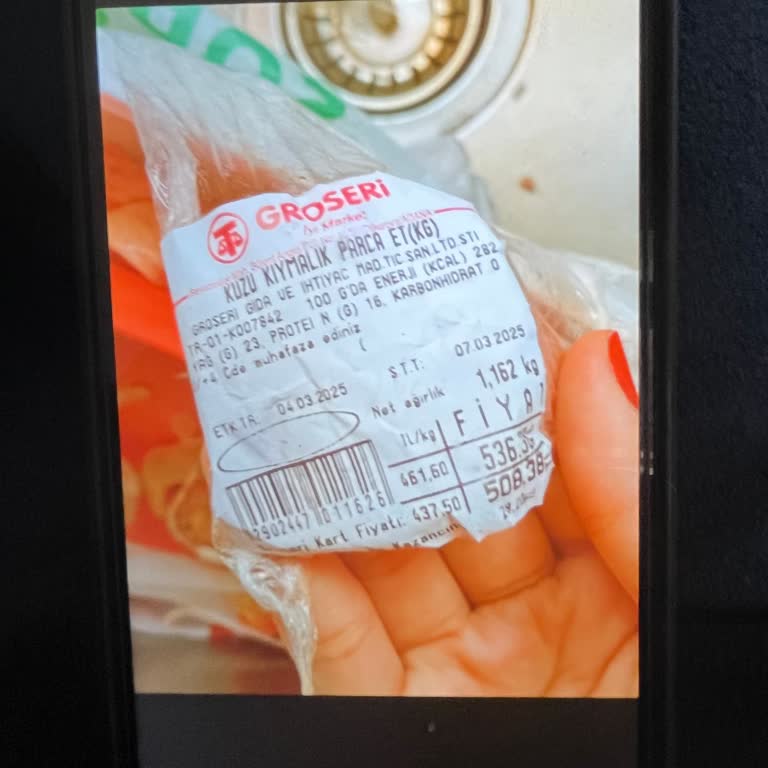 Kuzu Kıymada Poşet Skandalı