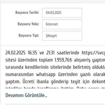 Online Alışverişte İletişim Eksikliği Ve Para İadesi Sorunu
