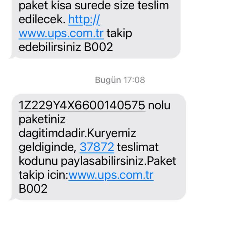 UPS Kargo Teslimatında Bilgi Yanıltması