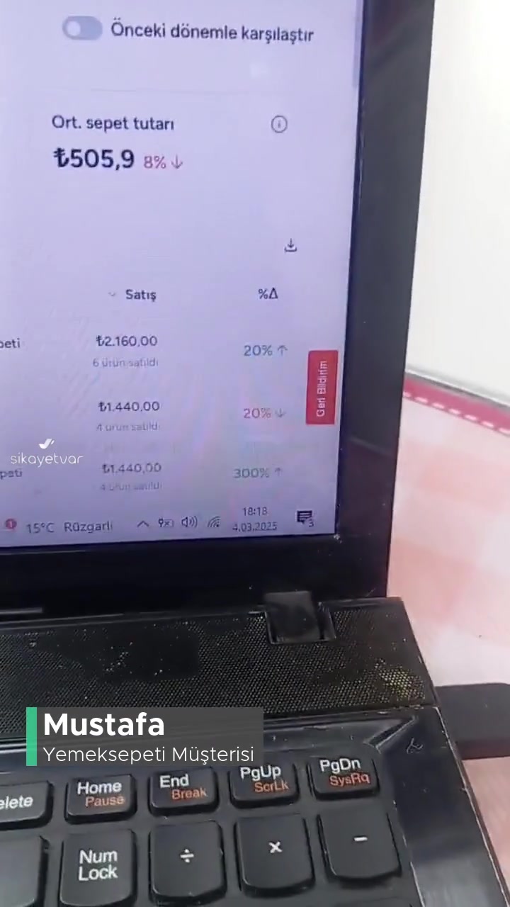 Yemeksepeti Partner Paramızı Eksik Yatırıyor Mağduruz! videonun kapak resmi