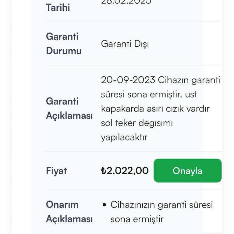 Servis Gereksiz Değişiklik Yaparak Ekstra Ücret Talep Ediyor